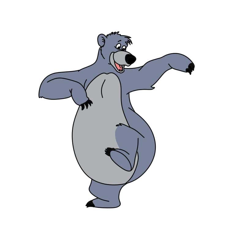 How-to-Draw-Baloo-Bear-Step-9-4 piirustus