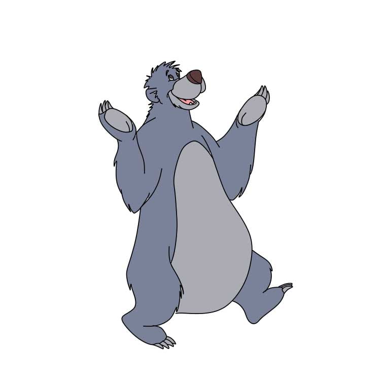 How-to-Draw-Baloo-Bear-Step-9-6 piirustus