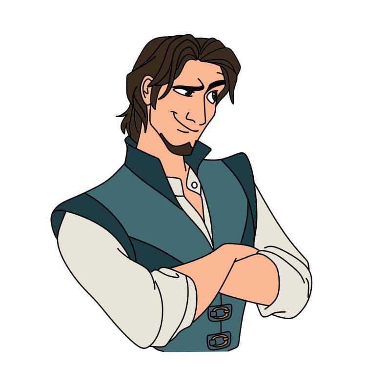 How-to-Draw-Flynn-Rider-Step-9 piirustus