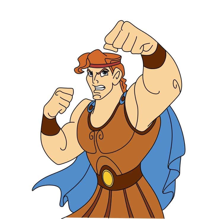 How-to-Draw-Hercules-Step-9 piirustus