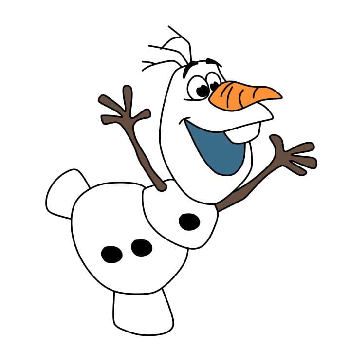 How-to-Draw-Olaf-Step-7-3 piirustus