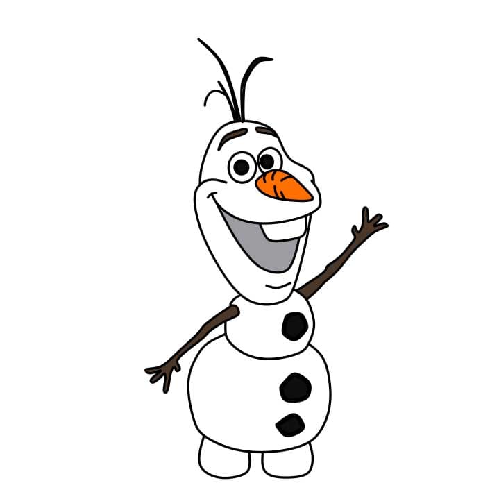 How-to-Draw-Olaf-Step-8-3 piirustus