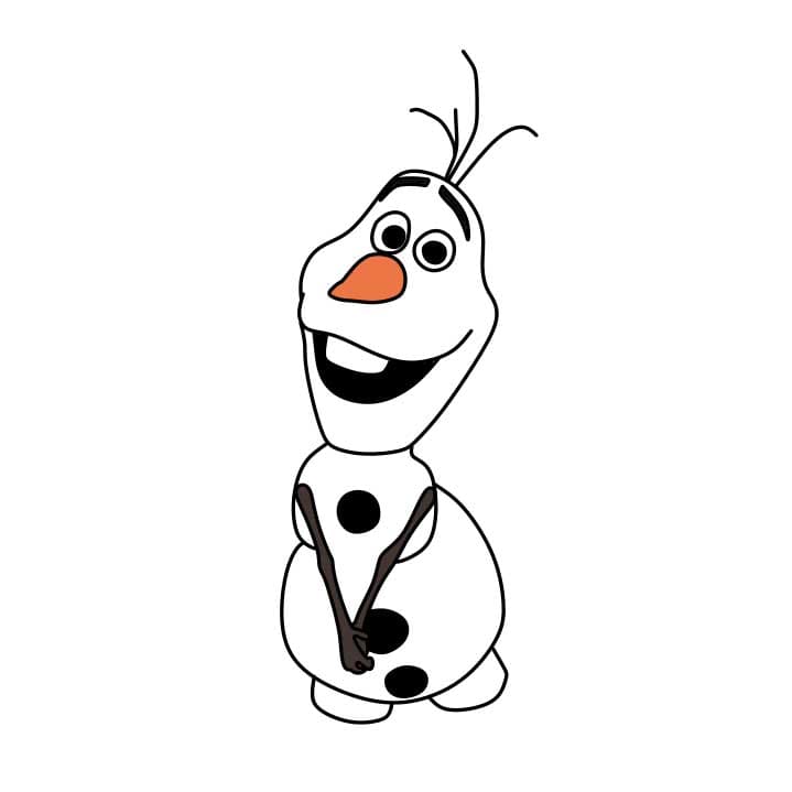 How-to-Draw-Olaf-Step-8-7 piirustus