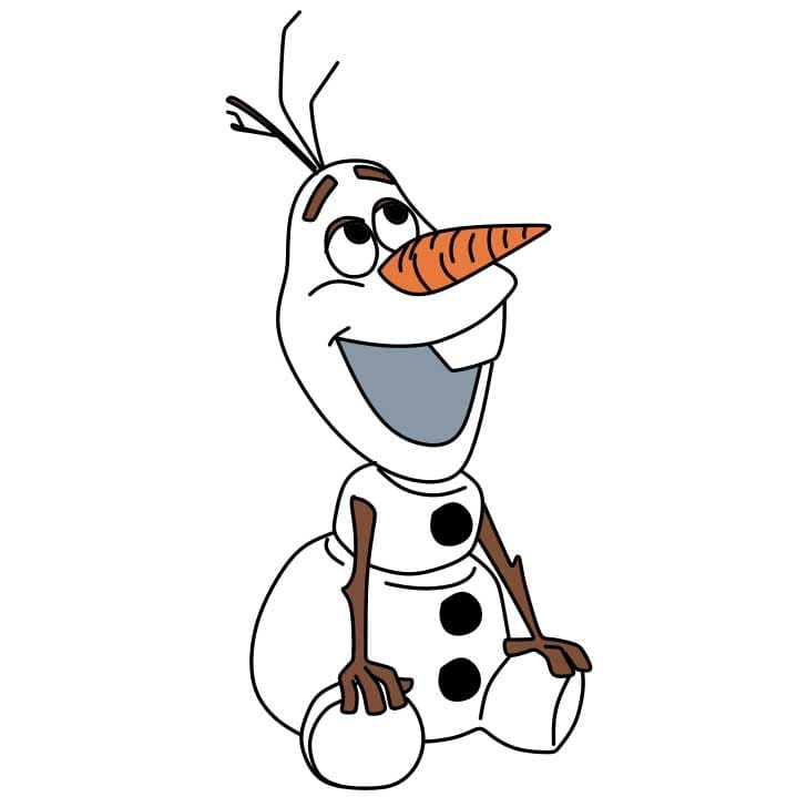 How-to-Draw-Olaf-Step-9 piirustus