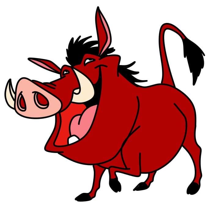 How-to-Draw-Pumbaa-Step-9-2 piirustus