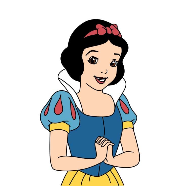 How-to-Draw-Snow-White-Step-10-6 piirustus