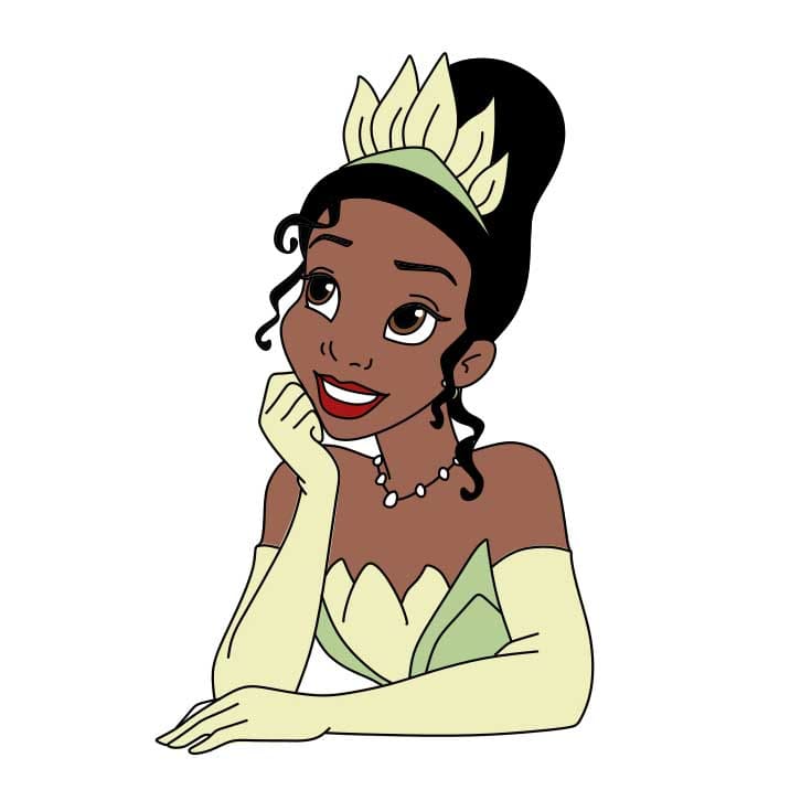 How-to-Draw-Tiana-Step-8-1 piirustus