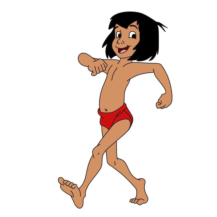 Mowgli piirustus