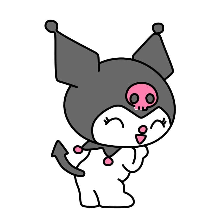 How-to-Draw-Kuromi-Step-7-4 piirustus