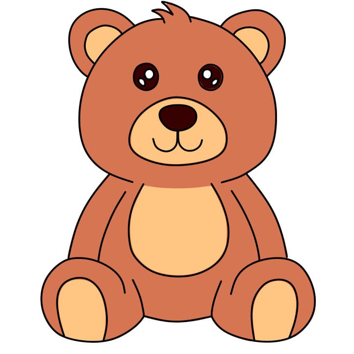 How-to-draw-a-teddy-bear-Step-8-6 piirustus