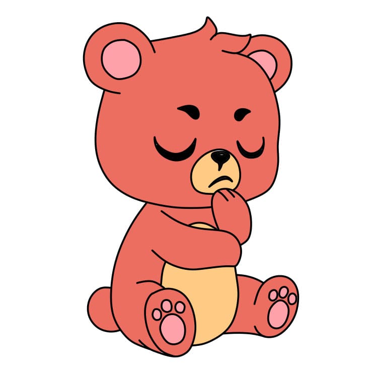 How-to-draw-a-teddy-bear-Step-8-9 piirustus