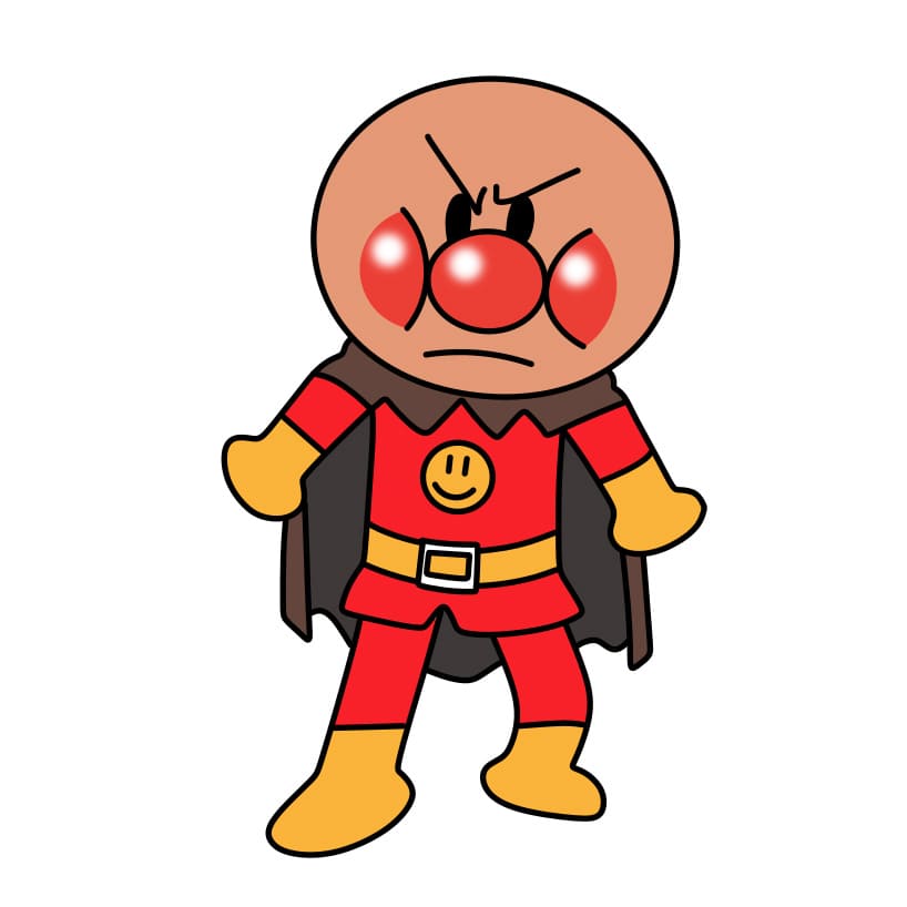 How-to-Draw-Anpanman–-Step-8-2 piirustus