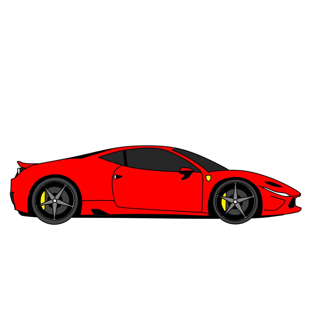 How-to-Draw-Ferrari-Step-1-6 piirustus