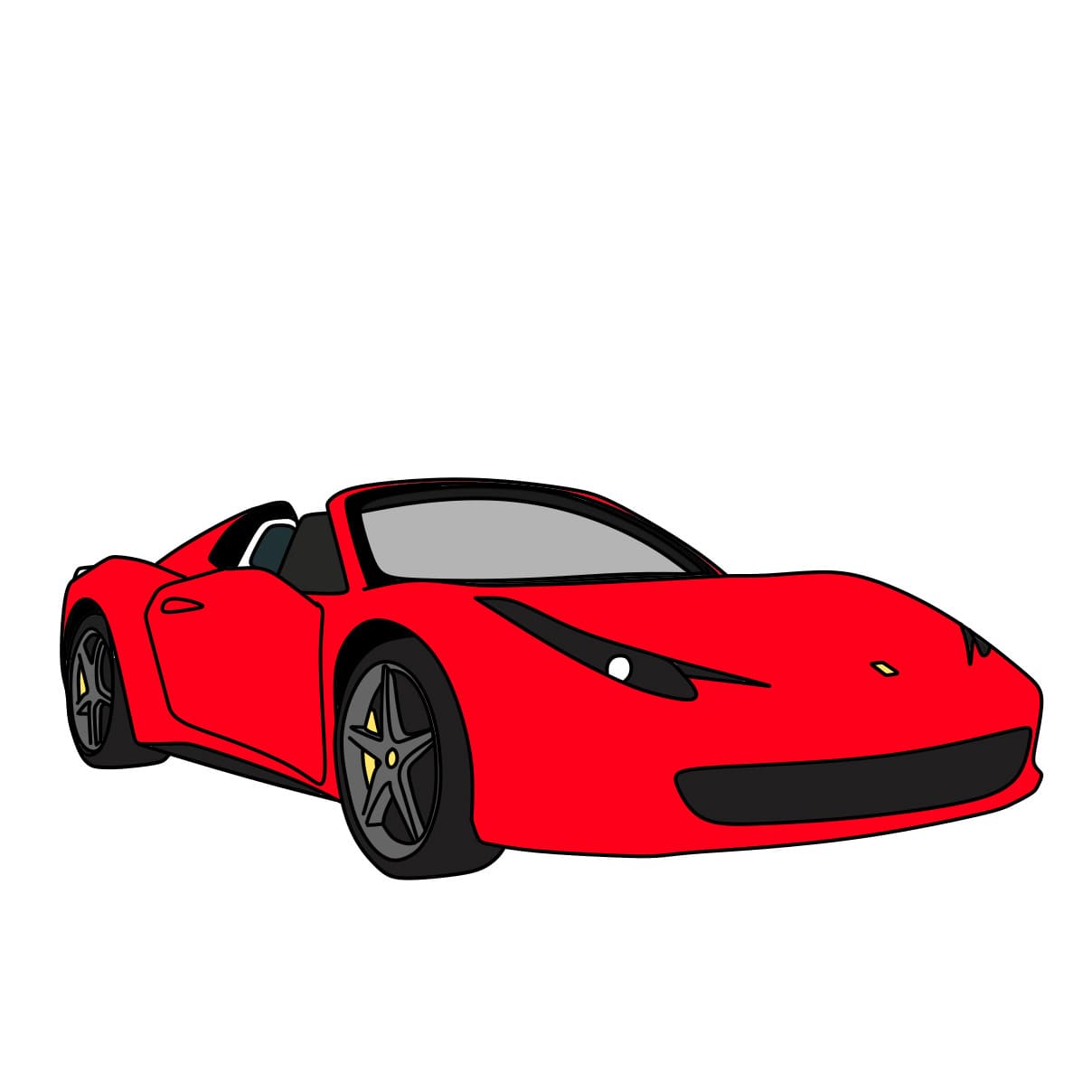 How-to-Draw-Ferrari-Step-4-6 piirustus