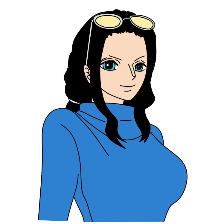 How-to-Draw-Nico-Robin-Step-8-3 piirustus