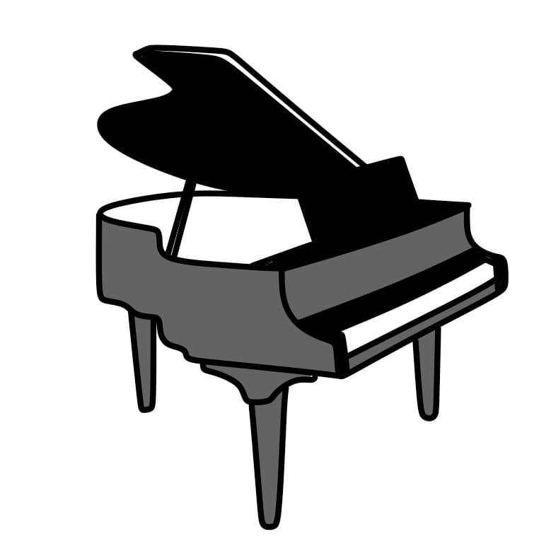 How-to-draw-a-Piano-Step-8-5 piirustus