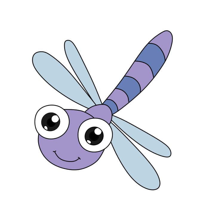 How-to-draw-a-dragonfly-Step-7-5 piirustus