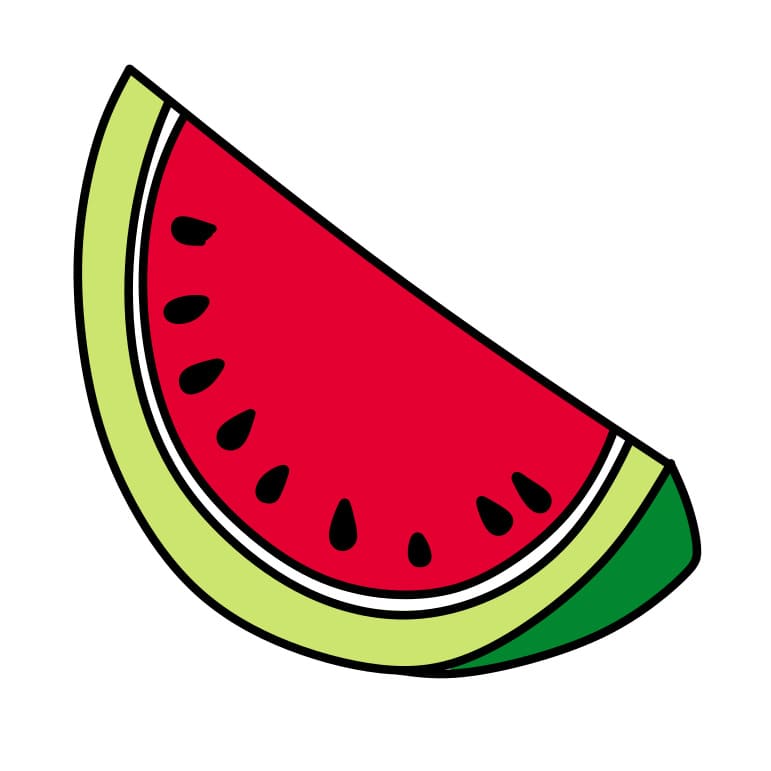 How-to-draw-watermelon-Step-5-2 piirustus