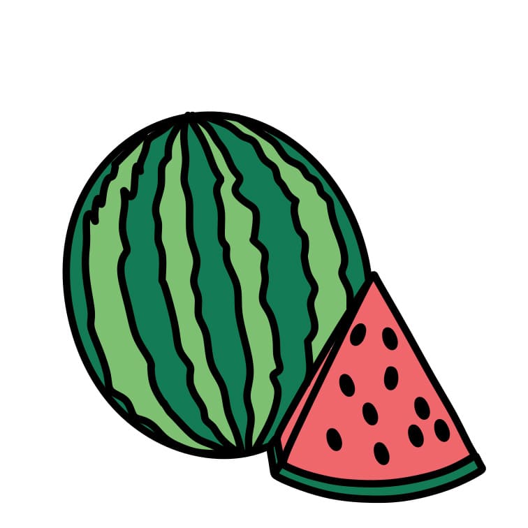 How-to-draw-watermelon-Step-7-3 piirustus