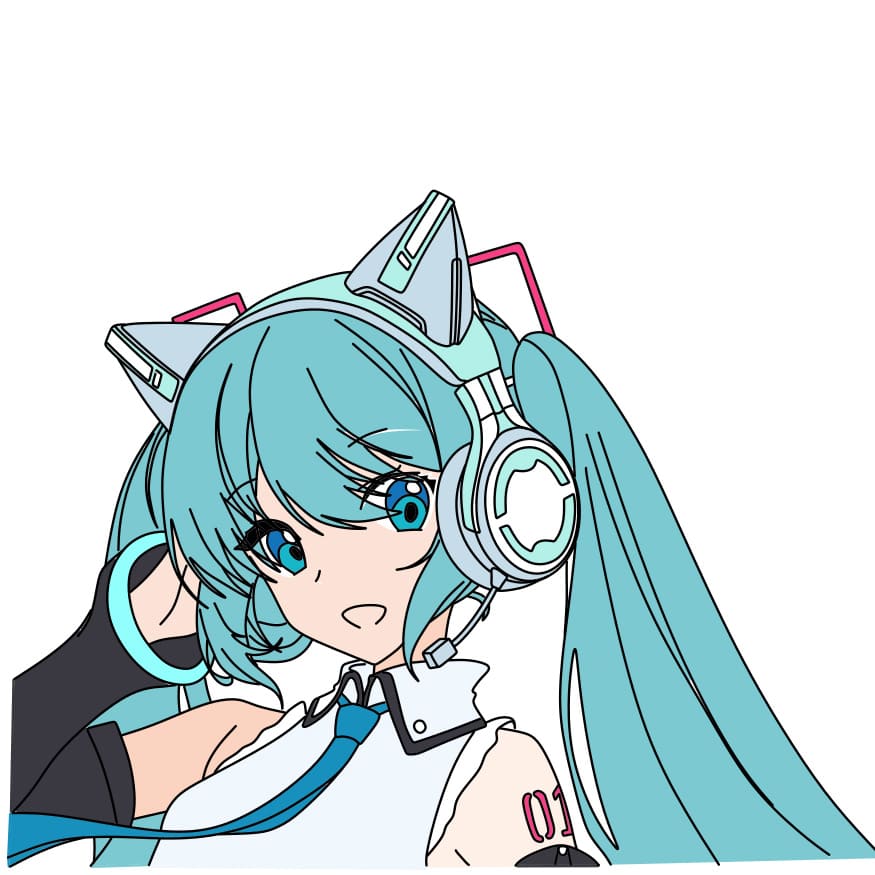 How-to-Draw-Hatsune-Miku-Step-10 piirustus