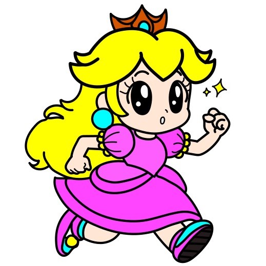 Prinsessa Peach piirustus