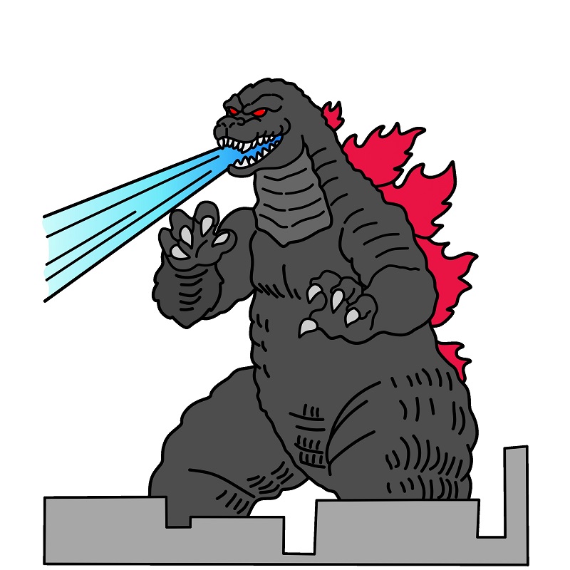 Godzilla 4 (11) piirustus