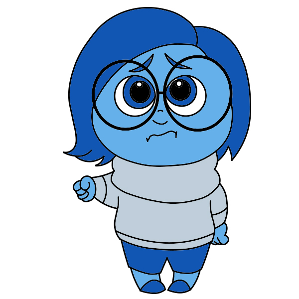 Sadness from Inside Out 2 (10) piirustus