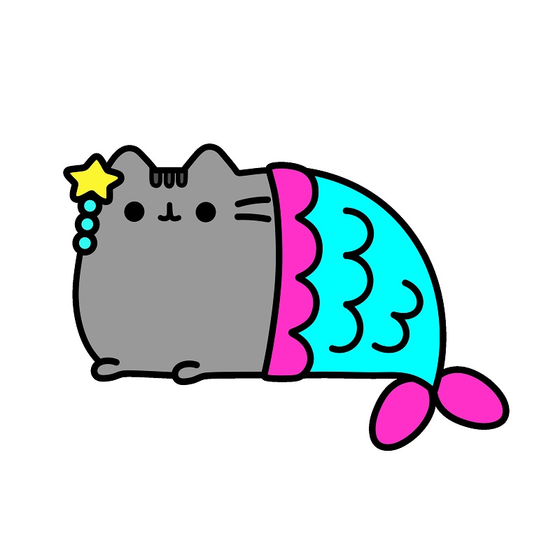 Pusheen 5 (8) piirustus