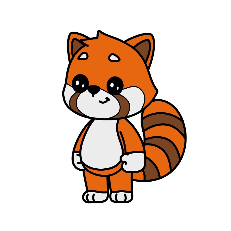 Red Panda 5 (9) piirustus