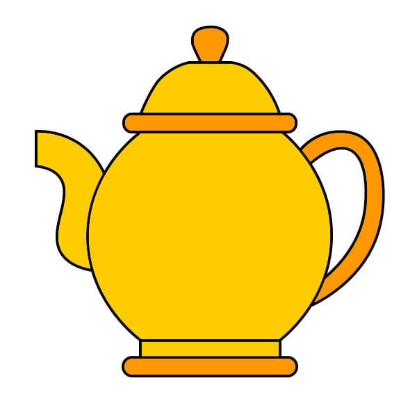 Teekannu 2-7 piirustus