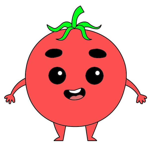 Tomaatti piirustus