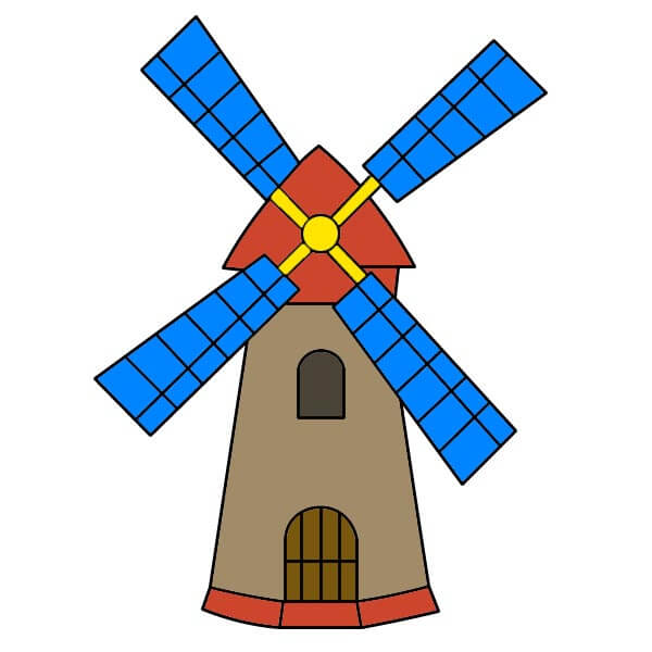 Tuulimylly 3-10 piirustus