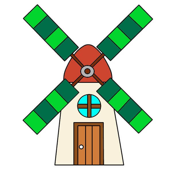 Tuulimylly 4-9 piirustus