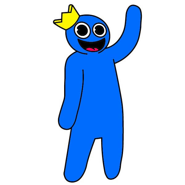 Blue Rainbow Friends 7 piirustus