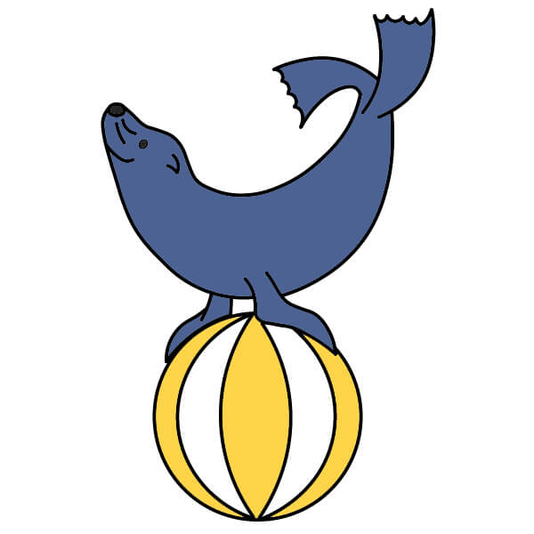 Merileijona piirustus