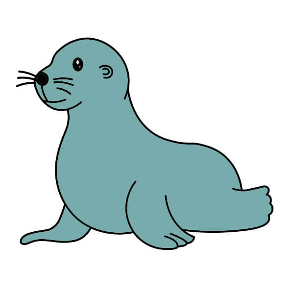 Merileijona 4-9 piirustus