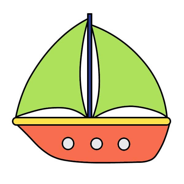 Purjevene 2-7 piirustus