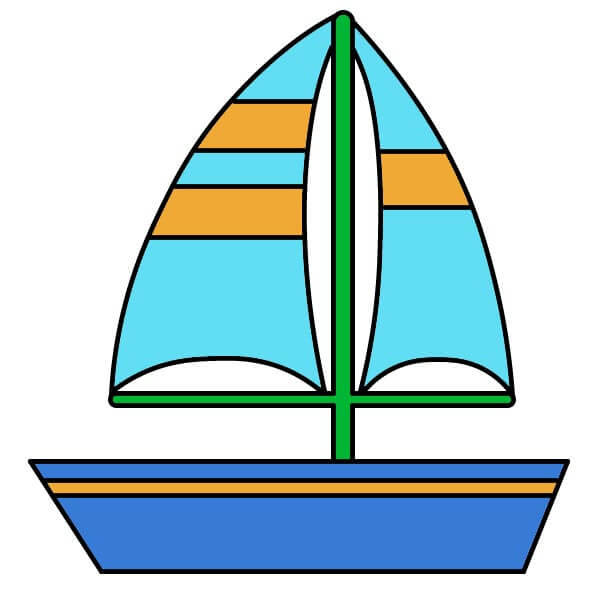 Purjevene 4-7 piirustus