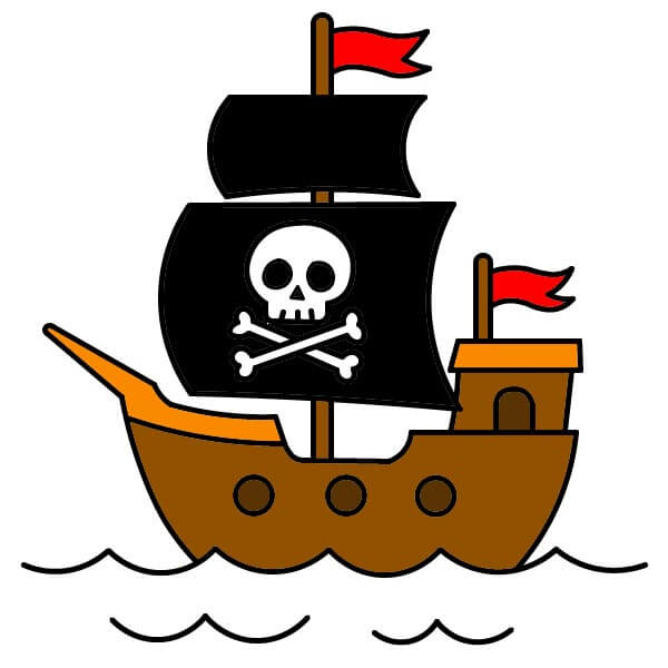 Merirosvolaiva 2-11 piirustus