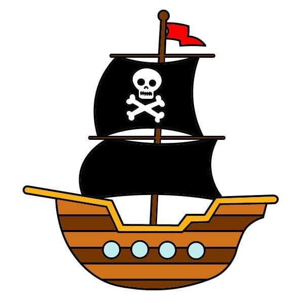 Merirosvolaiva 3-9 piirustus