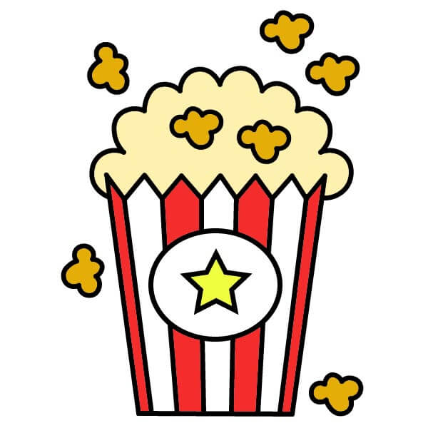 Popcorn 4-7 piirustus