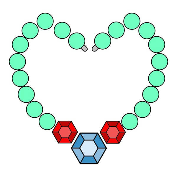 Kaulakoru 3-7 piirustus