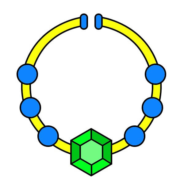 Kaulakoru 6-11 piirustus