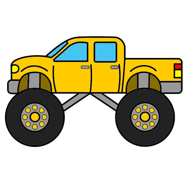 Monster Truck piirustus