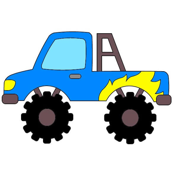 Monster Truck 2-9 piirustus