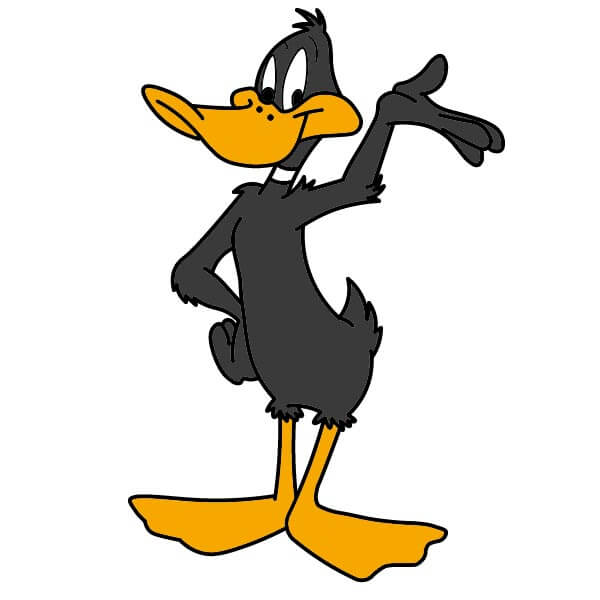 Daffy Duck Looney Tunes 10 piirustus