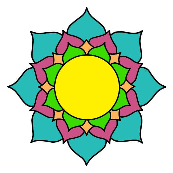 Mandala 5-6 piirustus