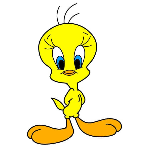 Tweety Bird Looney Tunes 10 piirustus
