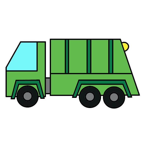 Roska-auto 3-7 piirustus